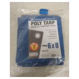 Standard-Duty Poly Tarp 6x8ft 2-Pack