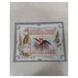 Anheuser-Busch Metal Beer Sign with Eagle Logo