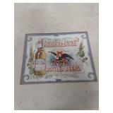 Anheuser-Busch Metal Beer Sign with Eagle Logo