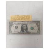 1963 Joseph W. Barr Signature Dollar Bill