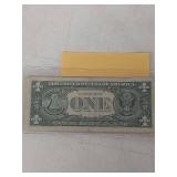 1963 Joseph W. Barr Signature Dollar Bill