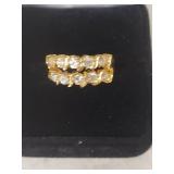 Double Row CZ Ring in Box