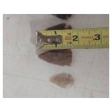 Native American Stone Arrowheads Collection