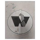 Western Airlines Round Metal Logo Sign