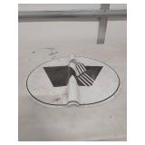 Western Airlines Round Metal Logo Sign