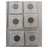 3 Cards of Jefferson Nickels