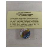 (2) Kennedy Half Dollar - Proof and Colorized