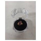 Purple Ring with Filigree Design