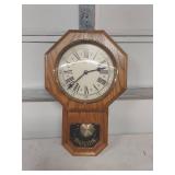 Elgin Octagonal Regulator Wall Clock