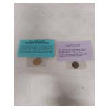 2005 Gold Plated Bison Nickel & 1909 Lincoln Cent