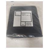 Roost Microfiber Twin XL Sheet Set Black