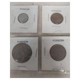 Uncirculated Roosevelt Dimes and Foreign Coins