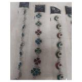 Shell Jewelry Collection - Moons, Stars and Clovers Bracelets