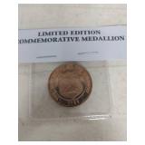 Limited Edition Commemorative Medallion and US Treasury Commemorative Medallion Set