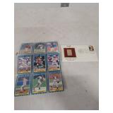 Fleer Platinum MLB Baseball Trading Card Collection and First Day Issue Stamp