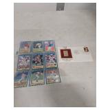 Fleer Platinum MLB Baseball Trading Card Collection and First Day Issue Stamp