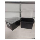 (2) Sterilite File Box