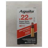 Aguila .22 HP Super Extra Hollow Point Ammunition - 50 Count
