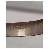 Sterling Silver Etched Bangle Bracelet