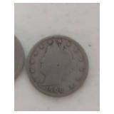 (4) Liberty Head V Nickels