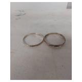 Etched Band bracelet Set