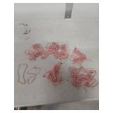 Pink Glass Beaded Strands