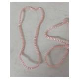 Pink Glass Beaded Strands