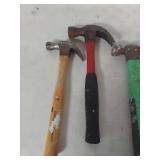 Collection of 5 Claw Hammers