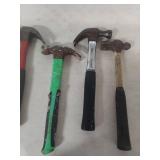 Collection of 5 Claw Hammers