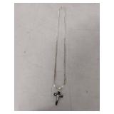 Crucifix Necklace with Black Onyx Cross