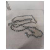 Heavy Duty Steel Chain with Hooks 12 ft