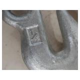 Heavy Duty Steel Chain with Hooks 12 ft