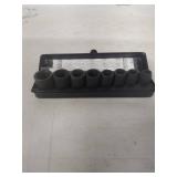 PITTSBURGH 8-Piece Impact Socket Set  - SAE, 3/8" DRIVE