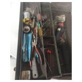 Multi-Tier Metal Tool Box with Tools