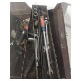 Multi-Tier Metal Tool Box with Tools