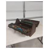 Multi-Tier Metal Tool Box with Tools
