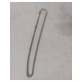 Sterling Silver Rope Chain Necklace