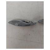 (2) Metal Fish-Shaped Folding Knife