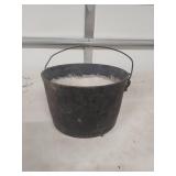 Cast Iron Planter with Bail Handle - Hole in Bottom