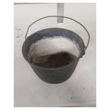 Cast Iron Planter with Bail Handle - Hole in Bottom