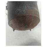 Cast Iron Planter with Bail Handle - Hole in Bottom