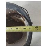 Cast Iron Planter with Bail Handle - Hole in Bottom