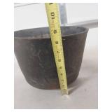 Cast Iron Planter with Bail Handle - Hole in Bottom