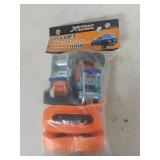 XStrap Heavy Duty 1in x 10ft Ratchet Tie Down Straps - 2 Pack