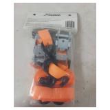 XStrap Heavy Duty 1in x 10ft Ratchet Tie Down Straps - 2 Pack