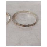 Hammered Bangle Bracelets