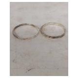 Hammered Bangle Bracelets