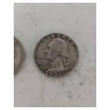 (3) Washington Silver Quarters