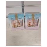 Mr. & Mrs. Easter Bunny Fabric Mache Figurine