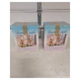 Mr. & Mrs. Easter Bunny Fabric Mache Figurine